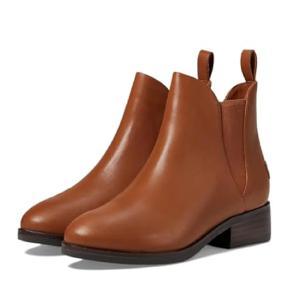 Cole Haan Women's Laina Bootie Fashion Boot, British Tan Princess Leather, 7